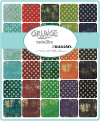 Grunge and Grunge Dot Metallic, Charm Pack